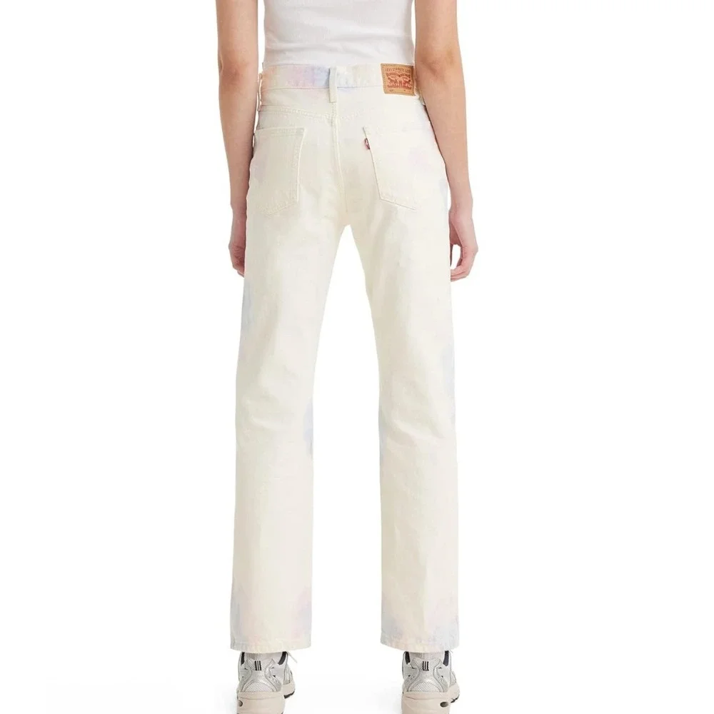 NWT Levi's 501‎ Original Fit White Tie Dye Straight Leg Jeans Various Sizes